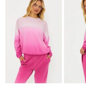 Beach riot Devyn Sweatshirt Pink Ombre